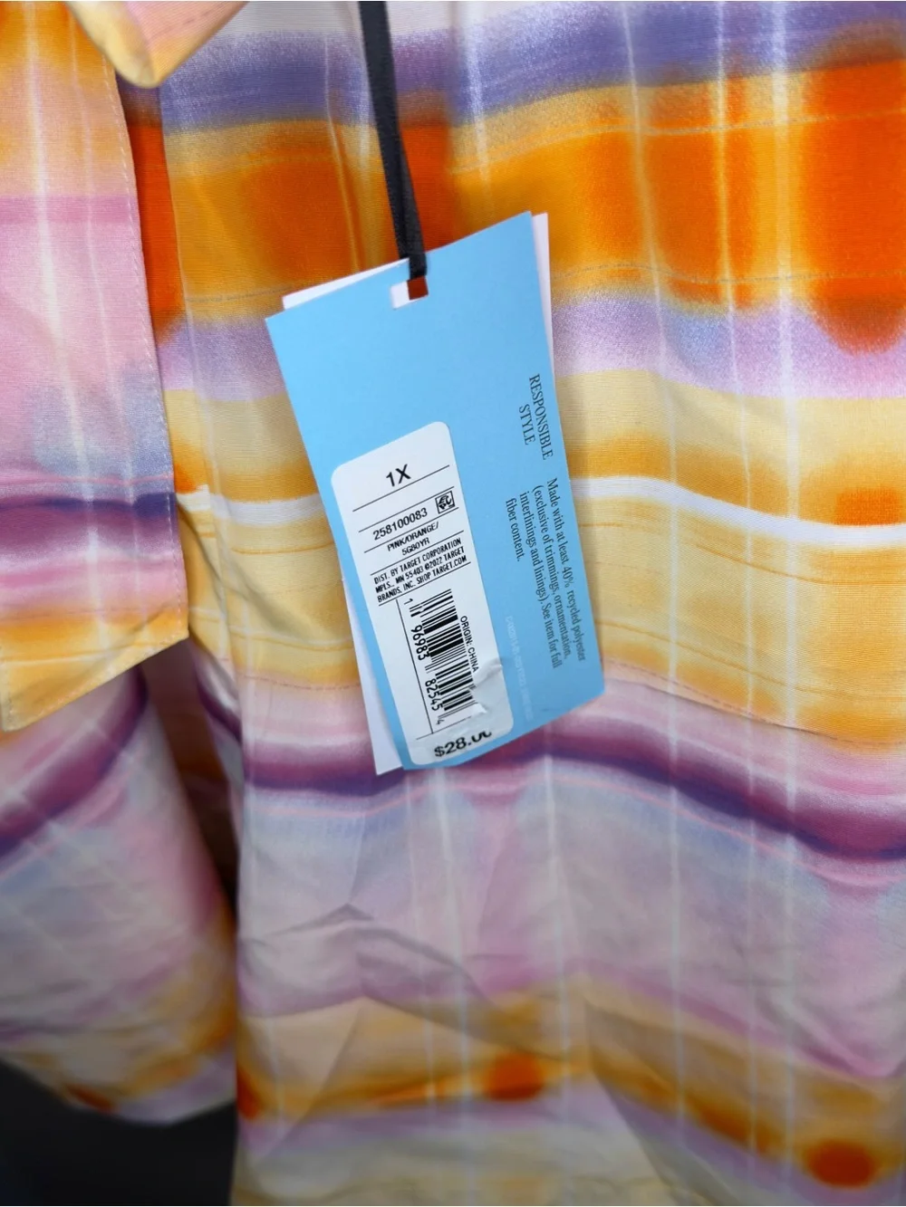 Future Collective Gabriella Karefa Johnson plus size 1X tie dye shorts NWT